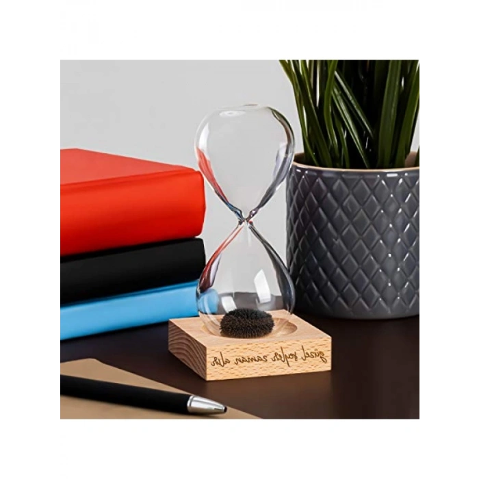 Motivasyon Mottolu Manyetik Kum Saati