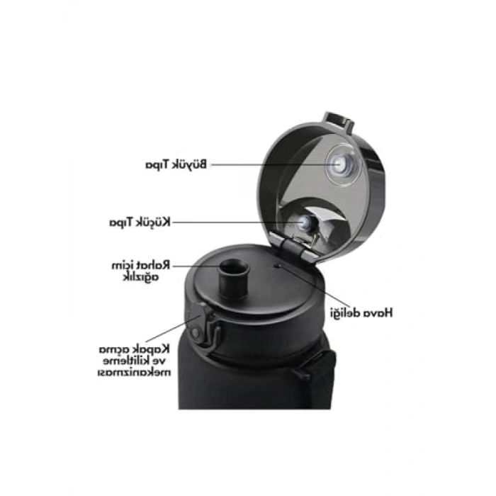 Motivasyon Su Matarası - 500ml Çift Renk