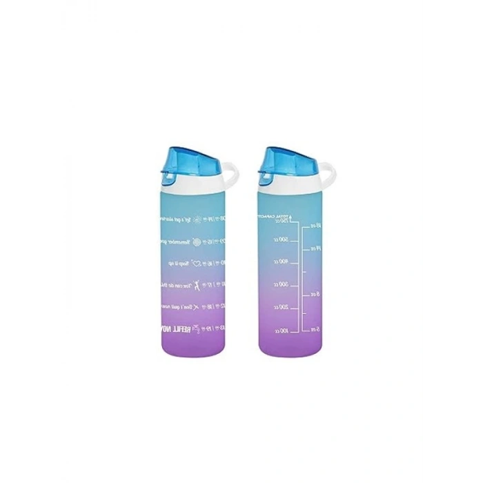 Motivasyon Su Matarası - Mavi 750cc Plastik