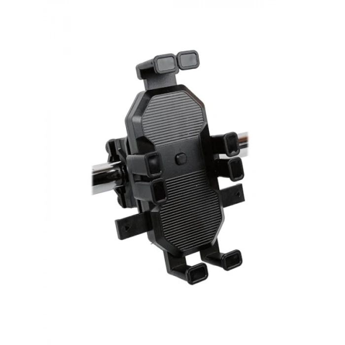 Motor ve Bisiklet Telefon Tutucu - Tek El Kullanım, Damperli Şok Emici