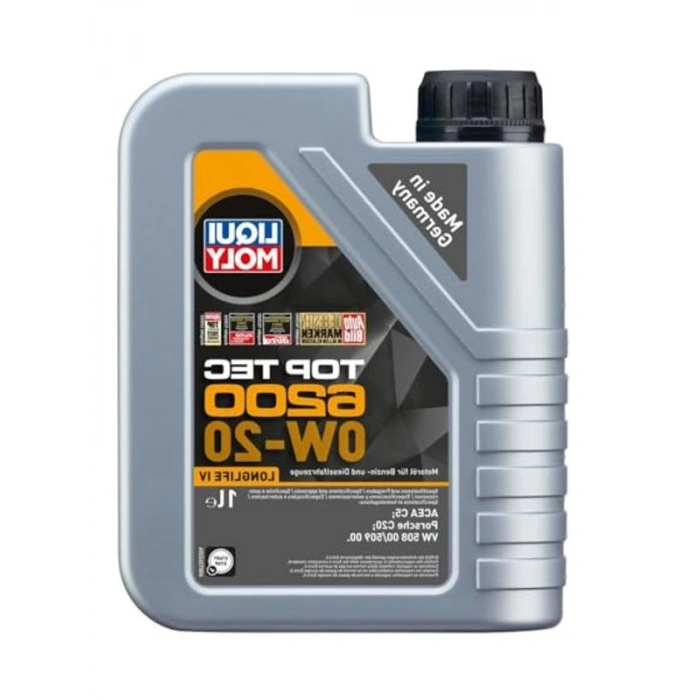 Motor Yağı, Liqui Moly Top Tec 6200 0W-20 4 lt Kapasite
