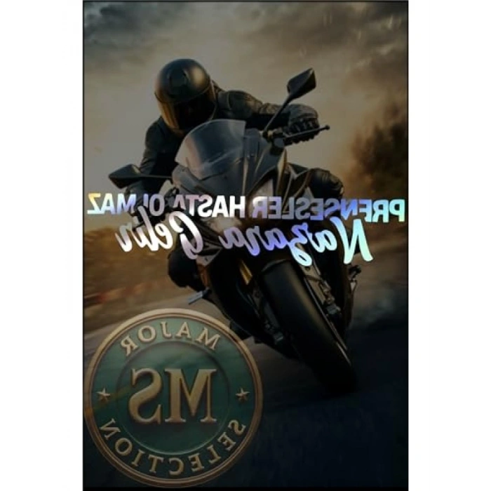 Motosiklet Temalı Cam Etiket Sticker