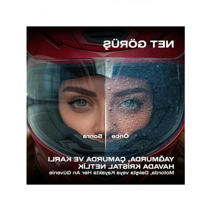 Motosiklet ve Kask Vizörü için Nano Yağmur Kaydırıcı, 10 ml