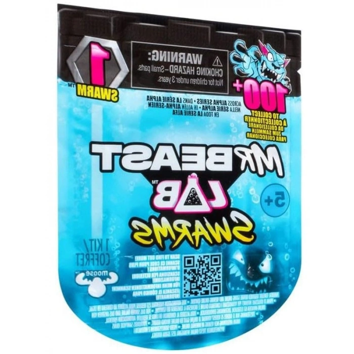 Mr. Beast Lab Swarms Test Tüpü 2li Paket, 2,54 cm Temalı Sürüler Koleksiyonluk Mr. Beast Lab La Mystery 1 İnç Figür Tekli Paket, 1 Paket