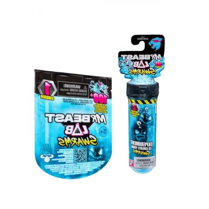 Mr. Beast Lab Swarms Test Tüpü 2li Paket, 2,54 cm Temalı Sürüler Koleksiyonluk Mr. Beast Lab La Mystery 1 İnç Figür Tekli Paket, 1 Paket