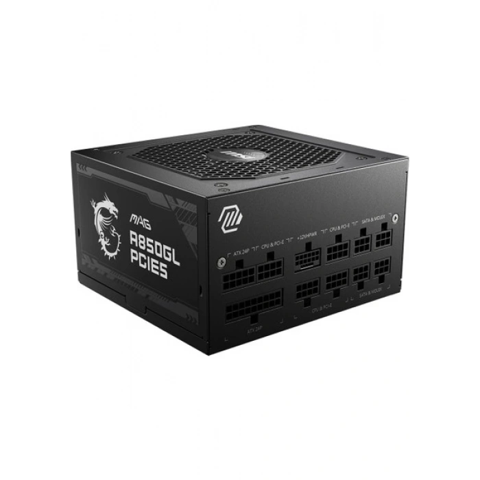 MSI MAG A850GL PCIE5 850W 80+ Gold PCIe5.0 Tam Modüler Siyah Güç Kaynağı