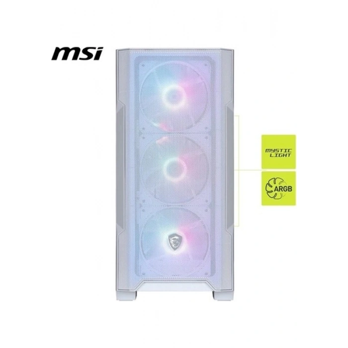 MSI Mag Force M100R Whıte Gamıng Mıcro-Tower Pc Kasası Beyaz