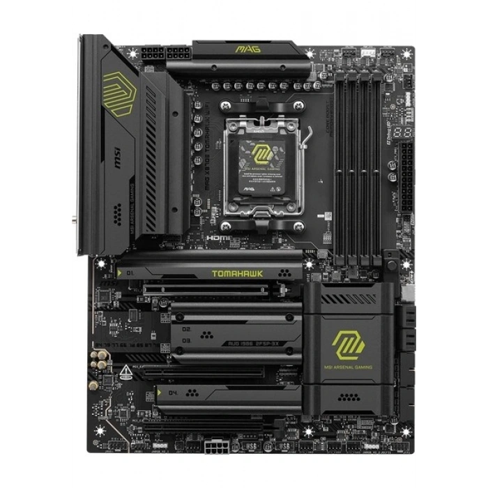MSI MAG X870E TOMAHAWK WIFI 8400MHz (OC) M.2 AM5 ATX Anakart
