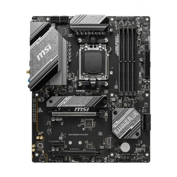 MSI MB B650 GAMING PLUS WIFI AM5 DDR5 6000MHZ(OC) HDMI DP 2xM.2 USB3.2 2.5G LAN WIFI 6E ATX