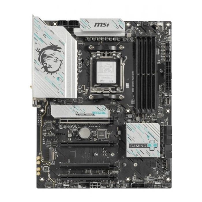 Msı MB B850 Gamıng Plus Wıfı Am5 Ddr5 8200MHZ(OC) Dp 3x M.2 USB 10GBS 5g Lan Wı-Fı 7 Atx