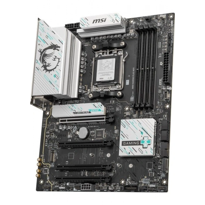 Msı MB B850 Gamıng Plus Wıfı Am5 Ddr5 8200MHZ(OC) Dp 3x M.2 USB 10GBS 5g Lan Wı-Fı 7 Atx