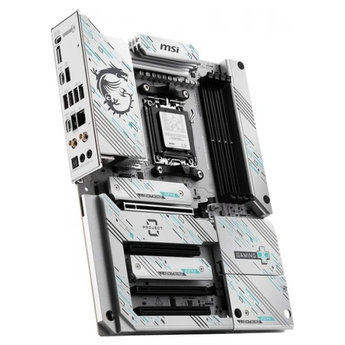 Msı MB B850 Gamıng Plus Wıfı Pz Am5 Ddr5 8200MHZ(OC) Dp 3x M.2 USB 10GBS 5g Lan Wı-Fı 7 Atx