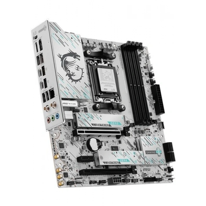 Msı MB B850M Gamıng Plus Wıfı Am5 Ddr5 8200MHZ(OC) HDMI Dp 2x M.2 USB 10GBS 5g Lan Wı-Fı 7 Matx