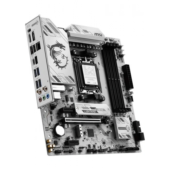 Msı MB B850M Gamıng Plus WIFI6E Am5 Ddr5 8200MHZ(OC) HDMI Dp 2x M.2 USB 10GBS 2.5g Lan Wı-Fı 6e Matx