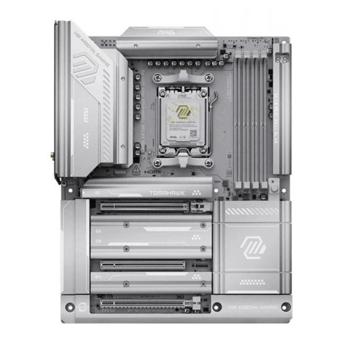 MSI Msı Mag X870E Tomahawk Max Wıfı Pz Am5 Ddr5 8400MHZ(OC) Usb4 4x M.2 Hdmı 2x Dp 40 Gbps 5g Lan Wıfı 7 Rgb Atx
