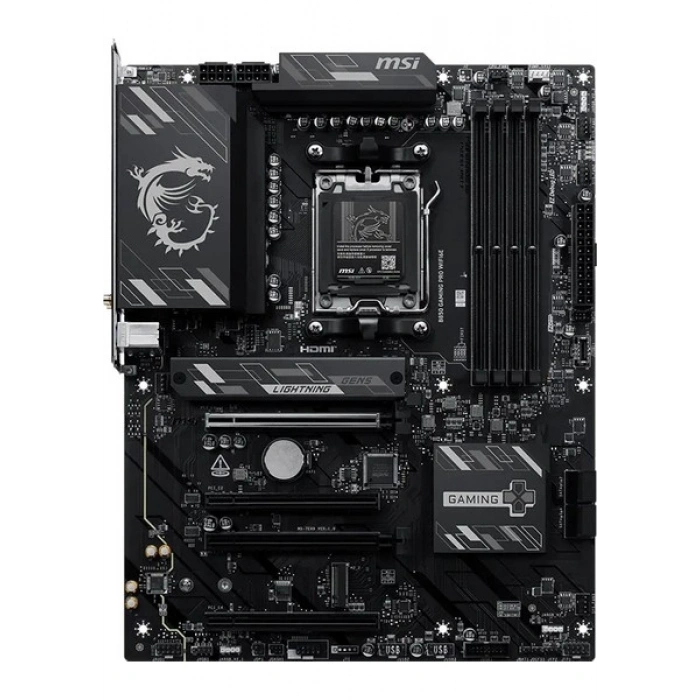 MSI Msı MB B850 Gamıng Pro WIFI6E Am5 Ddr5 8200MHZ(OC) Dp 1x HDMI 2x M.2 4x Pcı-E X16 USB 10GBS 2,5g Lan Wı-Fı 6e Atx