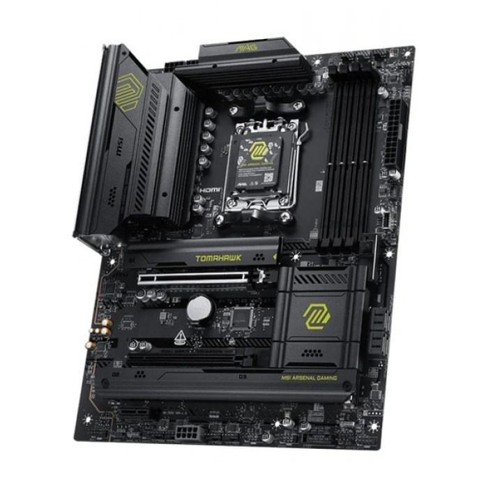 MSI Msı MB Mag B850 Tomahawk Wıfı Am5 Ddr5 8200MHZ(OC) HDMI 3x M.2 USB 20GBS 5g Lan Wı-Fı 7 Atx