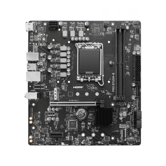MSI Pro B760M-B DDR4 4800Mhz (OC) M.2 1700p mATX Anakart