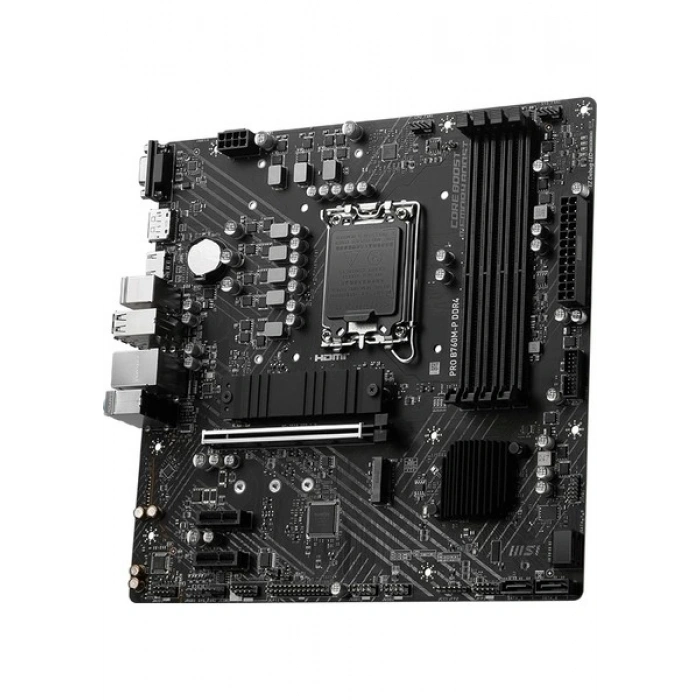 MSI Pro B760M-P DDR4 4800MHz (OC) RGB M.2 1700p mATX Anakart