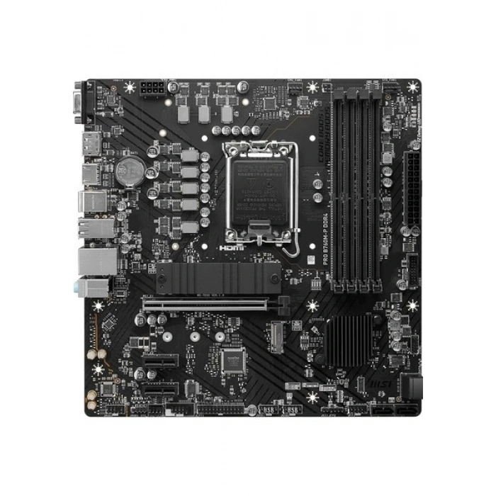 MSI Pro B760M-P DDR4 4800MHz (OC) RGB M.2 1700p mATX Anakart