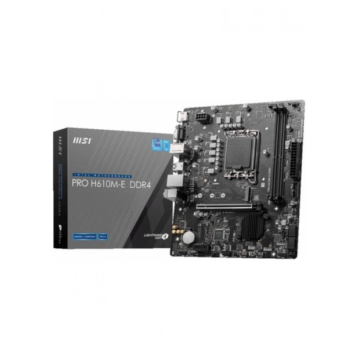 MSI Pro H610M-E 3200MHz DDR4 Soket 1700 M.2 HDMI VGA mATX Anakart