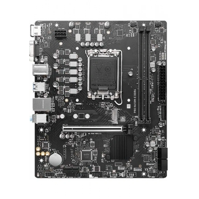 MSI Pro H610M-E 3200MHz DDR4 Soket 1700 M.2 HDMI VGA mATX Anakart