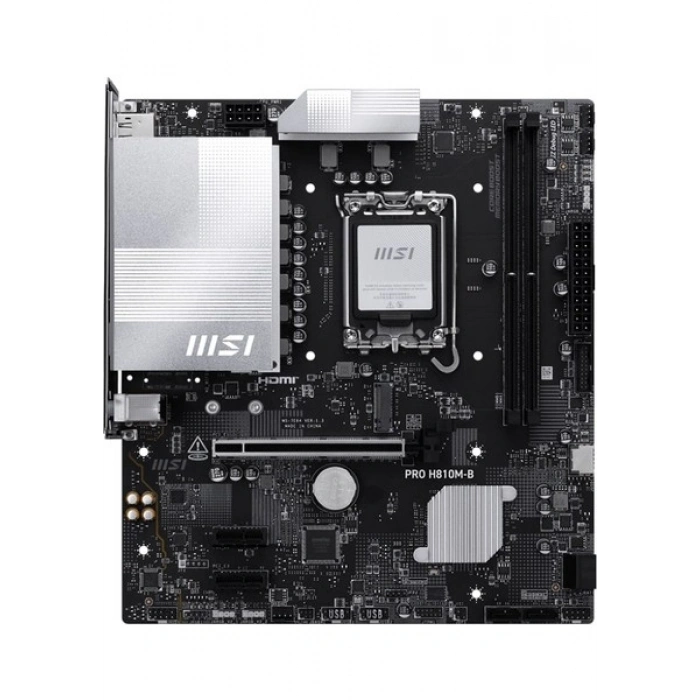 Msı Pro H810M-B H10 Ddr5 6400+(OC)MHZ Matx Gaming (Oyuncu) Anakart