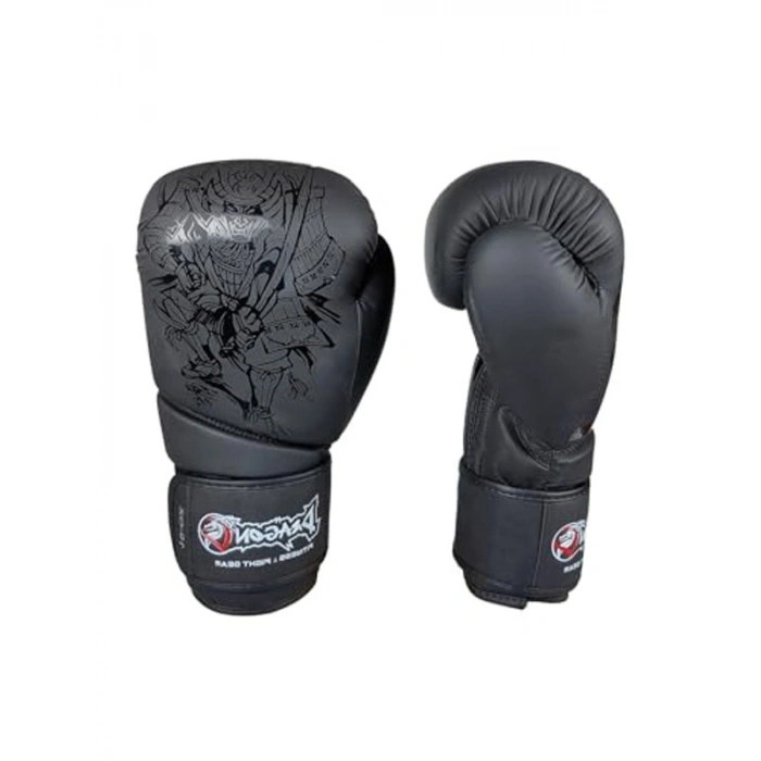 Muay Thai Boks Eldiveni, 8 Oz Siyah Renk ile Konforlu Kullanım