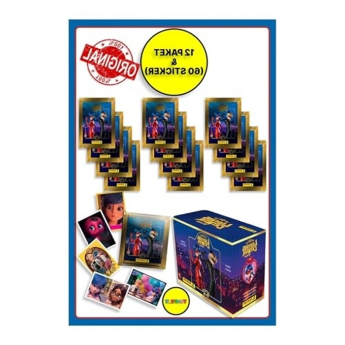 Mucize Uğur Böceği Sticker Seti - 60 Adet, 12 Paket Eğlenceli Çıkartma