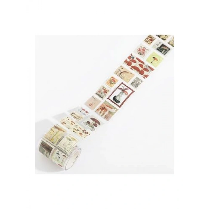 Mushroom Collect Temalı Rulo Sticker Seti - Bullet Journal