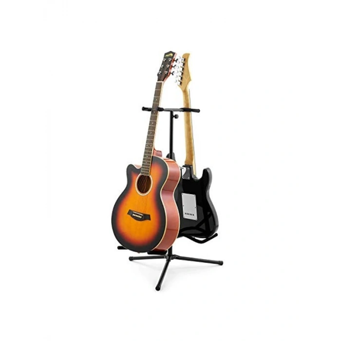Music GST100-BK Çift Gitar Standı - Siyah