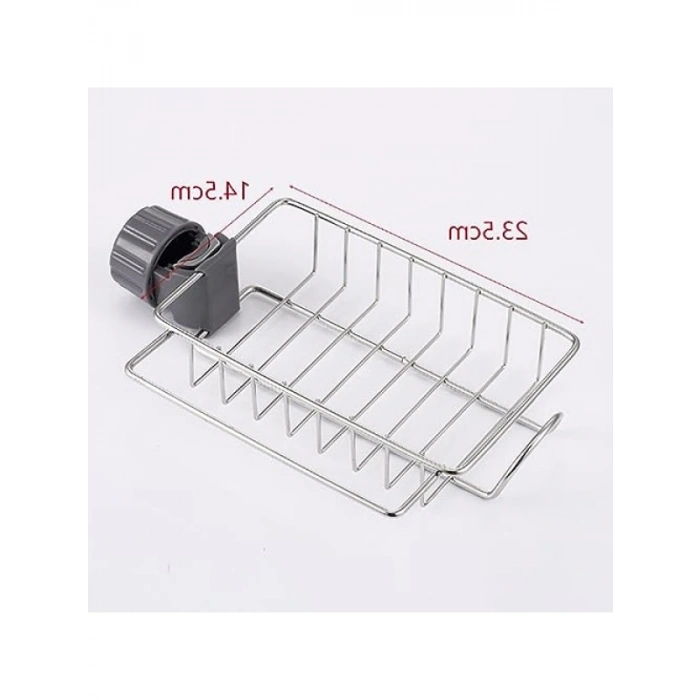 Musluk Üstü Depolama Rafı - Paslanmaz Çelik, Ayarlanabilir