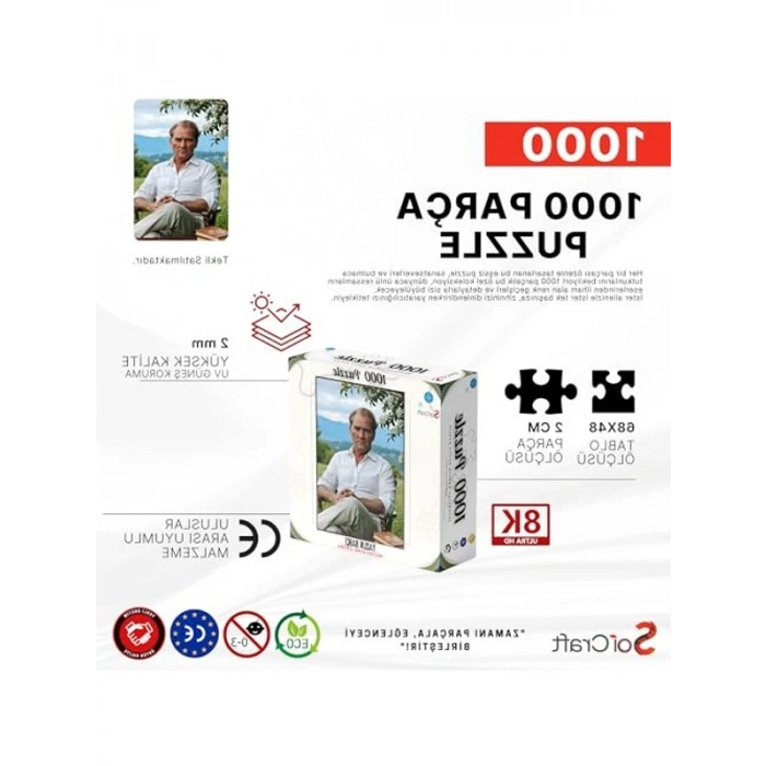 Mustafa Kemal Atatürk Temalı 1000 Parça Puzzle, Eğlenceli Oyun