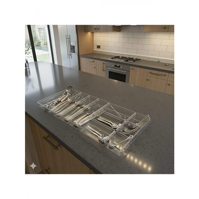 Mutfak Çekmecesi İçin Modüler Organizer Seti - 10 Parça