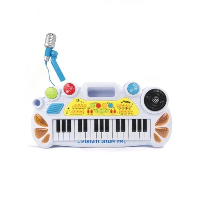 Müzik Eğlencesi: 45 cm Elektronik Org ve Mikrofon