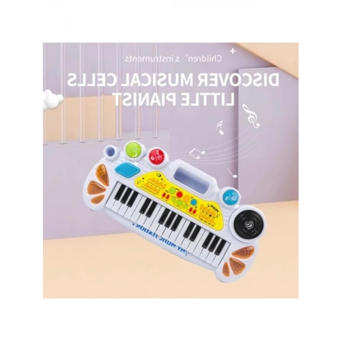 Müzik Eğlencesi: 45 cm Elektronik Org ve Mikrofon