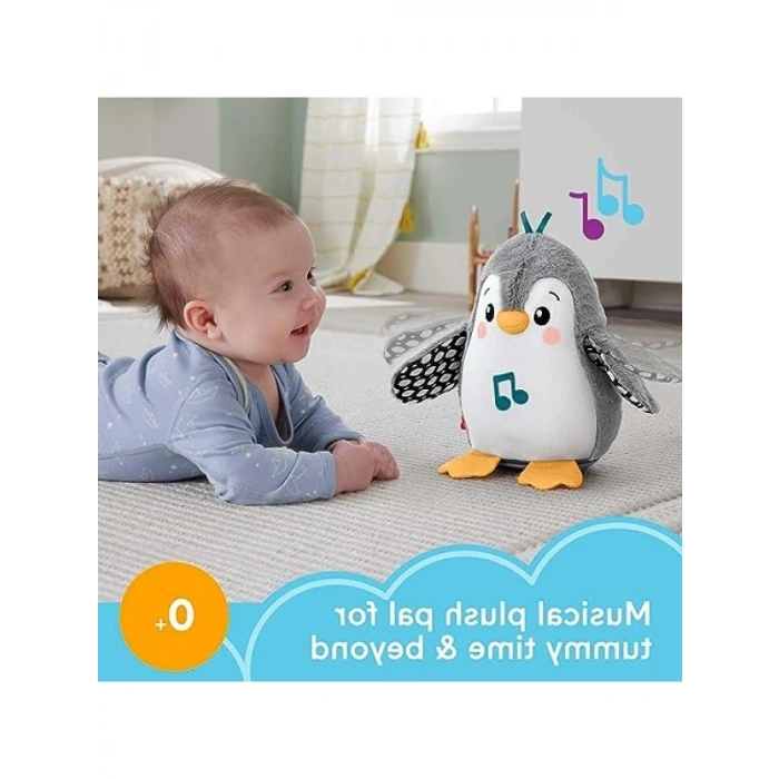 Müzik ve Hareketli Sevimli Penguen Peluş Oyuncak