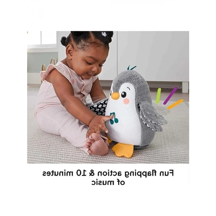 Müzik ve Hareketli Sevimli Penguen Peluş Oyuncak