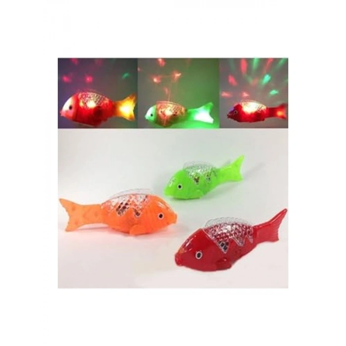 Müzikli Işıklı Yürüyen Balık - 23 cm, Eğlenceli Oyuncak