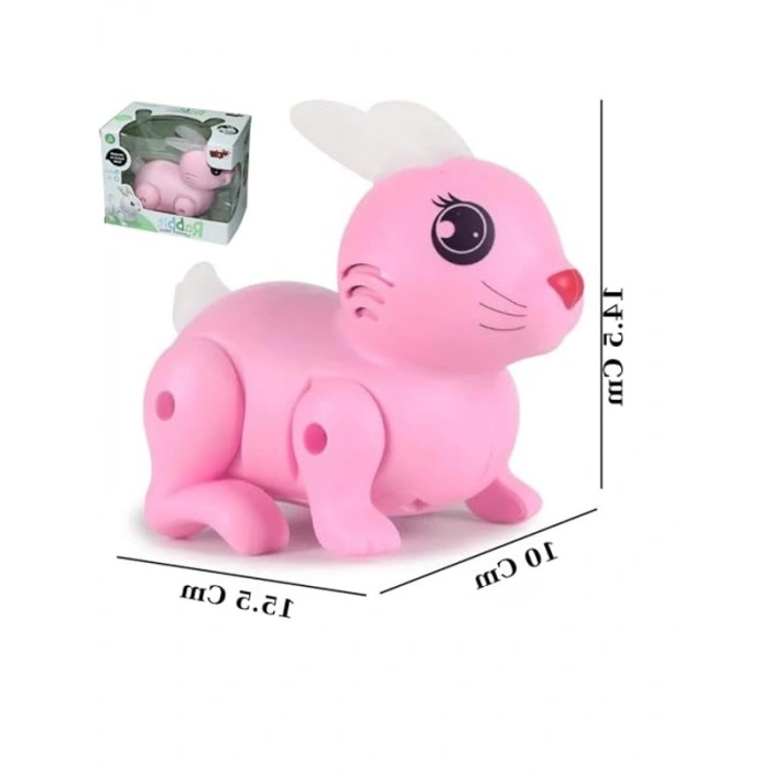 Müzikli ve Işıklı Hareket Eden Tavşan - Eğitici Oyuncak