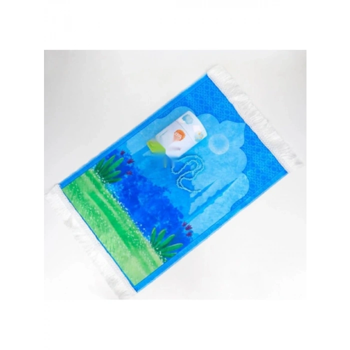 Namaz Seti - 3 Parça Çocuk Hediyelik Silindir Kumbara Kutulu