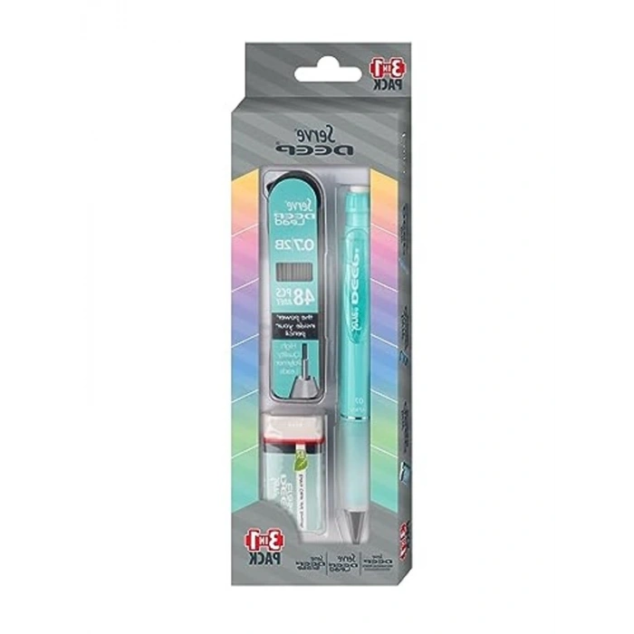 Nane Yeşili 3lü Set Versatil Kalem, Silgi ve Kalem Ucu ile