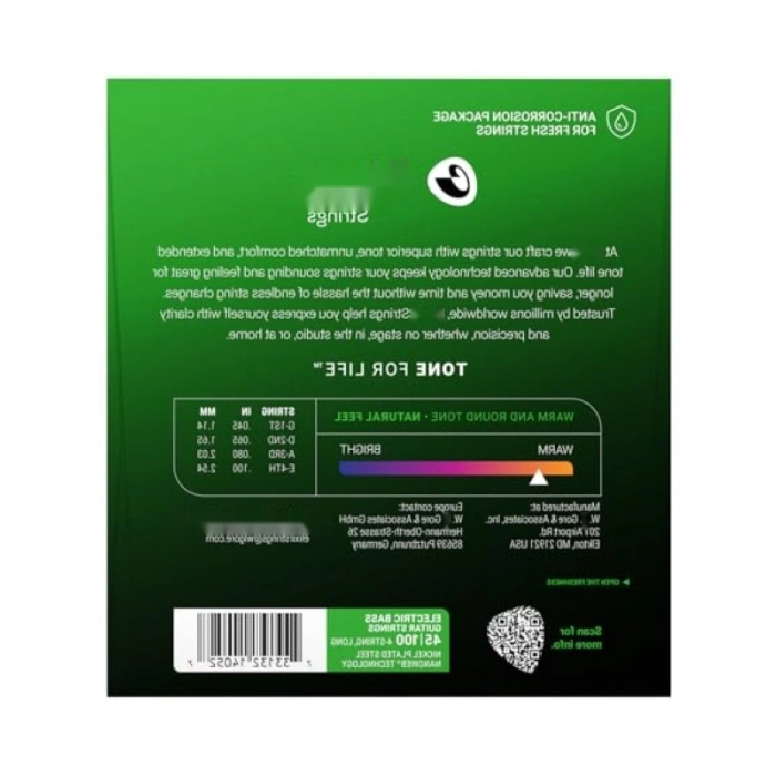 Nanoweb Light 4 Telli Bas Gitar Teli - 45-100