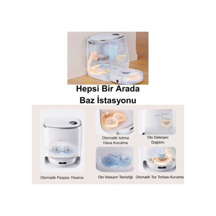 Narwal Freo X Ultra Akıllı Robot Süpürge Beyaz,8.200PA Emiş Gücü