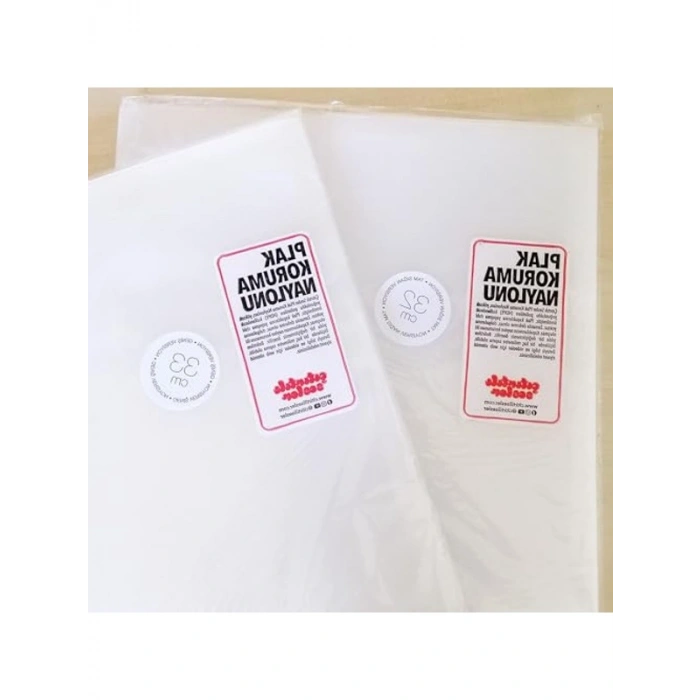 Naylon Plak Koruma, 32x32 cm, 25 Adet Set