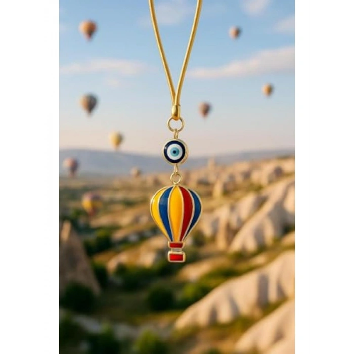 Nazar Boncuklu Renkli Balon Tasarımlı Araba Dikiz Ayna Süsü