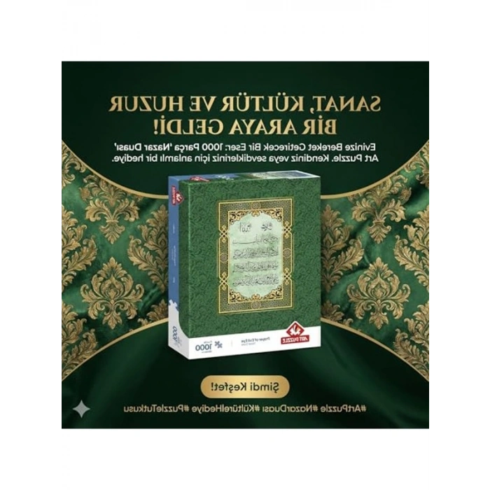 Nazar Duası Temalı 1000 Parça Sanat Puzzle Seti