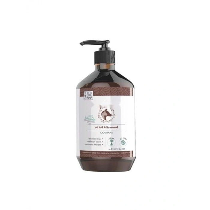 Neem Yağı ve Bambu İçeren Doğal Köpek Şampuanı, 500 ml