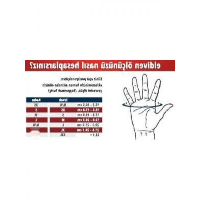 Nefes Alabilir Boks Eldiveni İçliği, Siyah-Kırmızı, Large
