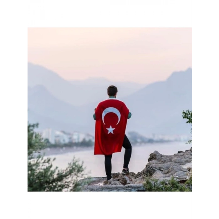 Nefes Alabilir Türk Bayrağı - 300x450 cm, UV ve Solma Dirençli Kaliteli Kumaş